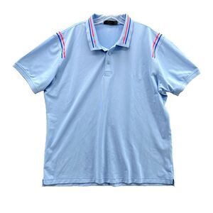 G/Force Polo Shirt Men Large Blue Golf Preppy Performance Sportswear Tennis Core